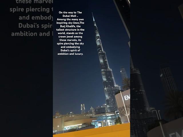 The Burj Khalifa..#dubai #dubaimall #dubailife #burjkhalifa