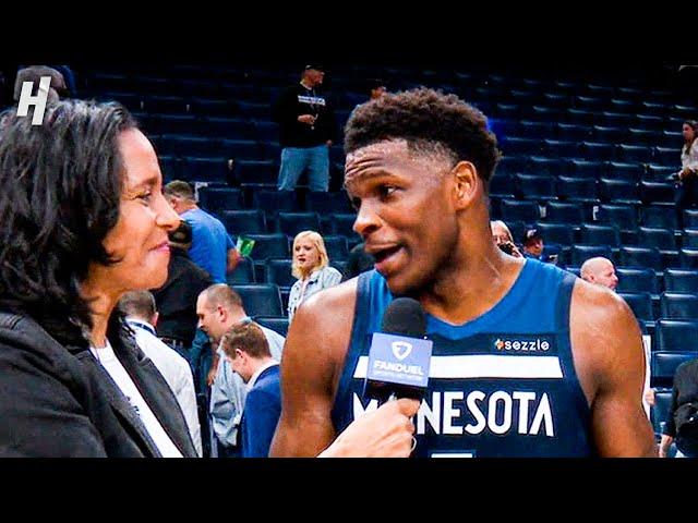 Anthony Edwards talks BIG WIN vs OKC Thunder, Postgame Interview