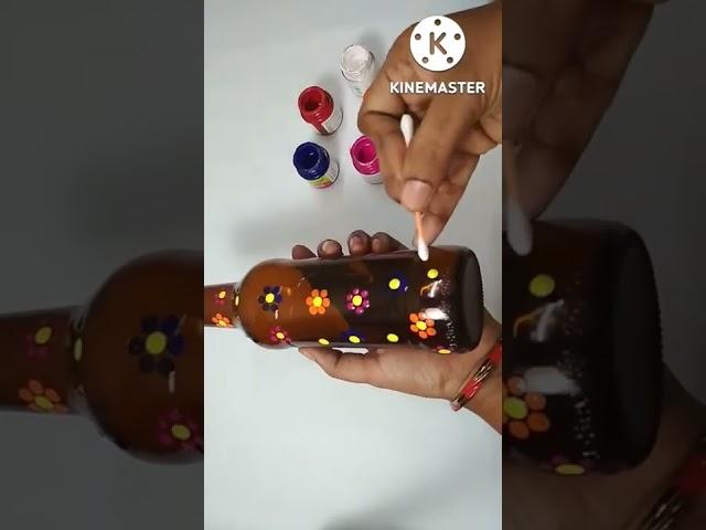 Bottle Art | Bottle Decoration Ideas #viral #trending #bottleart #bottledecorationideas #painting