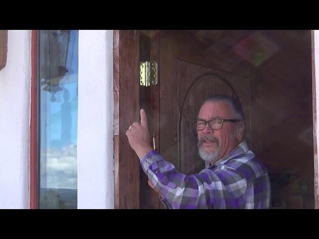 Affordable, Budget, DIY Front Door Hinge Fix At BrainStorm Acres Off Grid Homestead