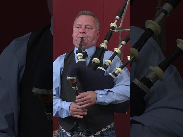 Flying fingers of champion piper Stuart Liddell playing Jigs at Delgatie Castle in Scotland #shorts