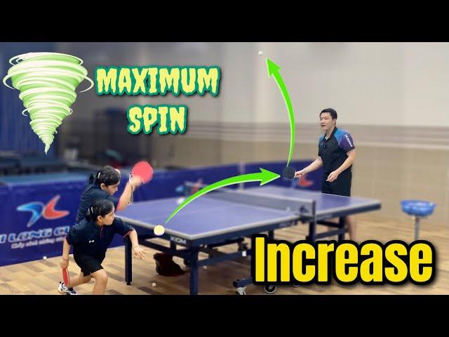 How to increase maximum spin for Forehand Loop technique |  Mima Ito small of India 