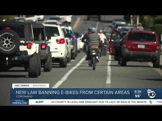 New law bans e-bikes from certain areas