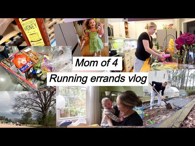 mom of 4 grocery shopping vlog  day in the life as a mom of 4 // twin mom