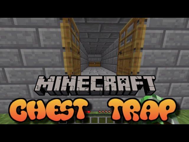  Minecraft: Trapped Chest Pitfall Trap (No Escape)
