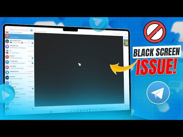 How to Fix Telegram App Black Screen Error on Laptop | Telegram Black Screen on PC