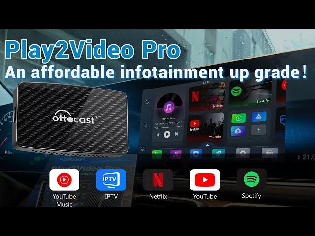 Ottocast | Play2Video Pro - A Sensational Upgrade: Built-in Five Apps!