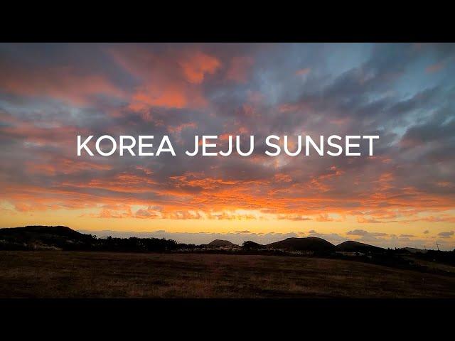 KOREA JEJU SUNSET 제주도 하늘이 불 타 오르네! #travel #jeju #sunset #여행 #힐링 #명상 #sky #korea #jejuisland #불면증 개선