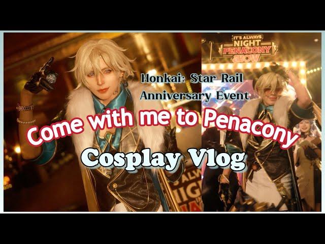 A Night in Penacony | I cosplayed Aventurine for the Honkai: Star Rail Anniversary party 