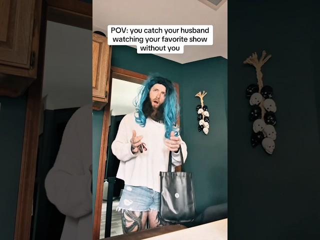 POV: you catch your husband watching your favorite show without you ‍️ #relationship #marriage
