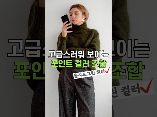 고급스러워 보이는 포인트 컬러 조합은⁉️ 무채색 컬러가 지겨운 분들 주목 ️️