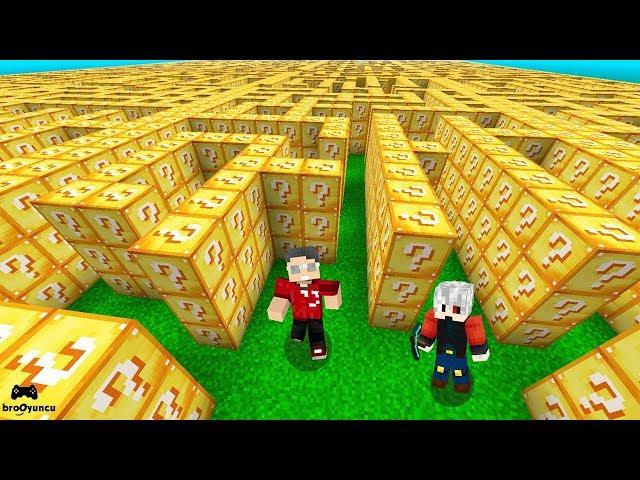 MİNECRAFT YENİ LABİRENT ŞANS BLOKLARI YARIŞI