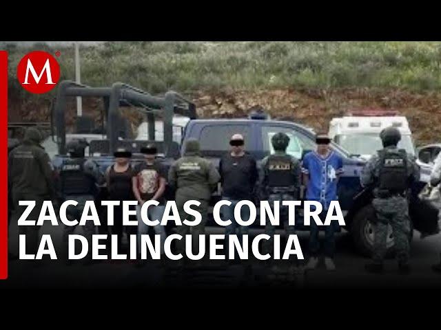 Cateos en la zona metropolitana de Zacatecas culminan con ocho detenidos