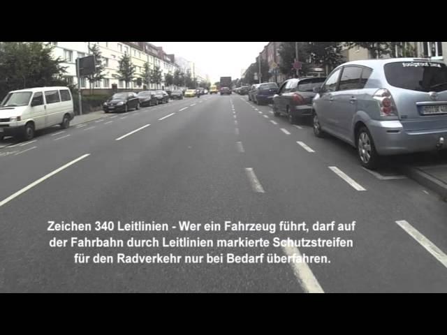 In Rostock Fahrrad fahren - Schutzwege sind keine Radwege!