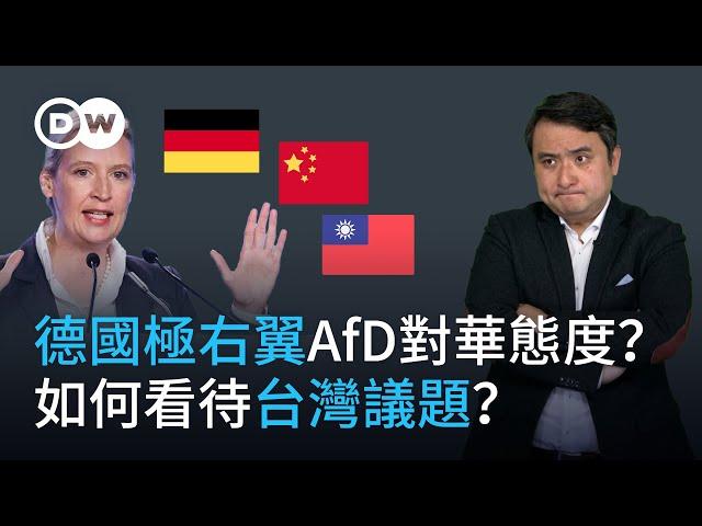 德國極右翼另類選擇黨（AfD)對華立場如何？怎樣看待台灣問題？ 這個政黨什麼來頭？| DW一看你就懂