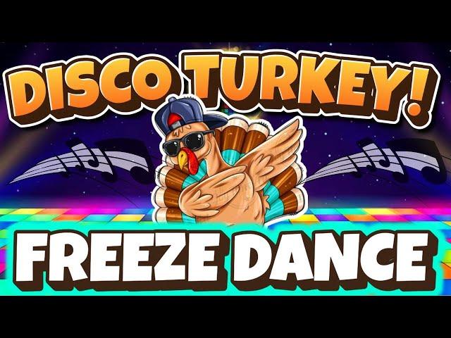  Disco Turkey Freeze Dance  Fall Brain Break  Just Dance