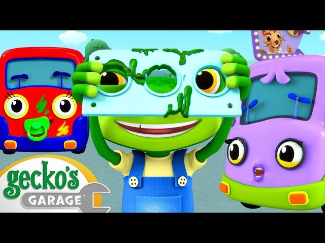 Mending Mummy Repair | Gecko the Mechanic | Vehicle Repair Cartoons | Buses, Trucks and Cars