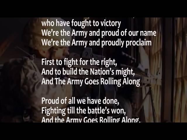 The Army Song (with lyrics) performed by The United States Army Band