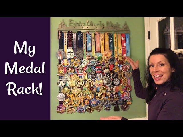 My Medal Rack: Hanging 70 runDisney Medals!