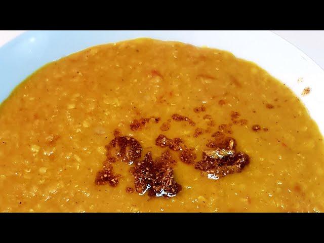 دال عدس خوشمزه  هندی، dal indiano di lenticchie, indian dahl