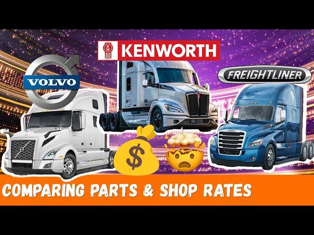 Kenworth VS Volvo VS Freightliner Truck Parts Price Showdown