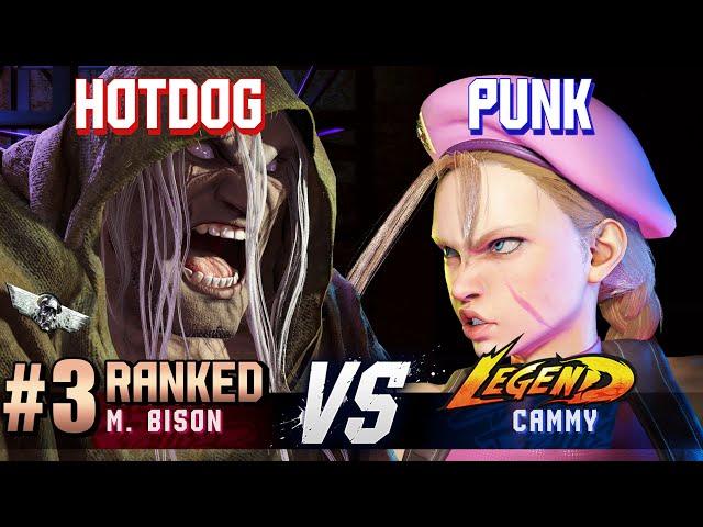 SF6 ▰ HOTDOG29 (#3 Ranked M.Bison) vs PUNK (Cammy) ▰ High Level Gameplay