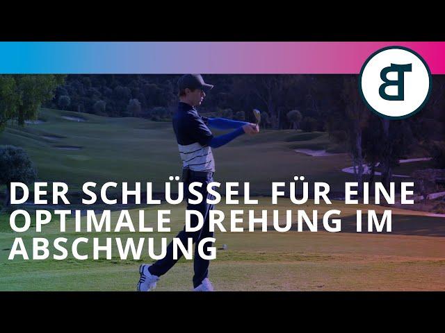 Wie du eine optimale Körperdrehung im Abschwung erlernst | Golfschwung | Golftechnik | Übung |