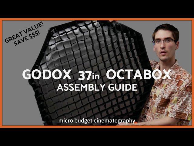 How To Assemble The Godox Octabox 37 Inch Softbox Setup