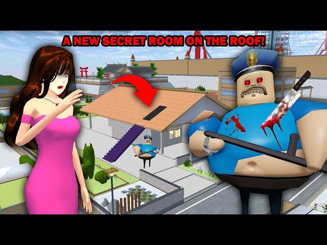 HORROR SECRET!! BARRY'S PRISON RUN HORROR SECRET ROOM ON THE ROOF || SAKURA SCHOOL SIMULATOR