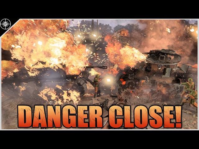 DANGER CLOSE! All Forces Target the VICTORY POINT! | 3v3 L'Aquila | Company of Heroes 3 Replays #41