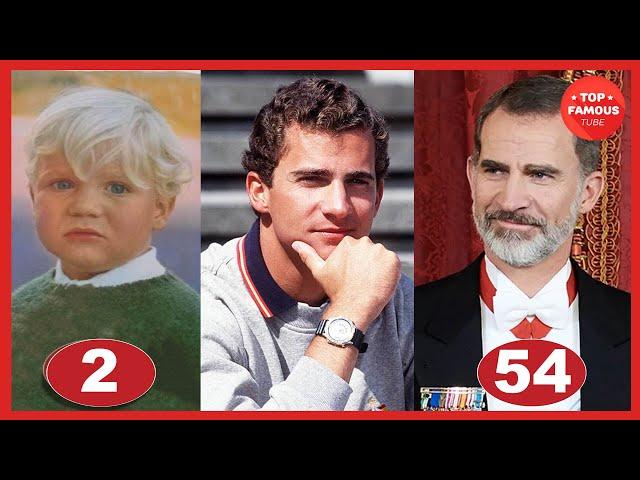 King Felipe VI Of Spain ⭐ Transformation From 0 To 54 Years Old