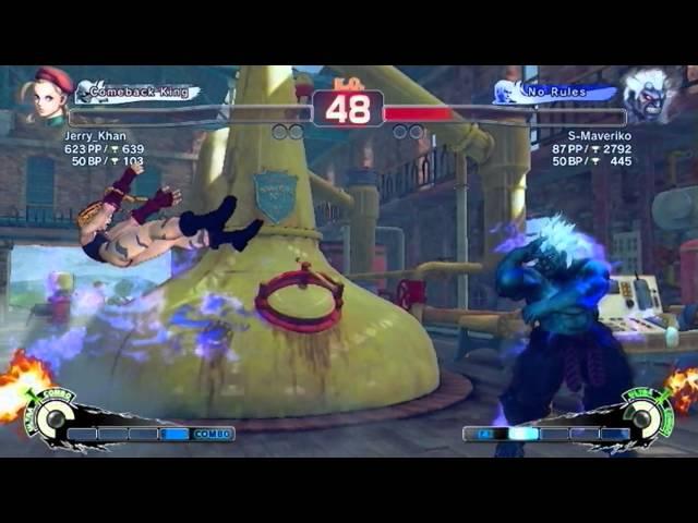 SSFIV AE: Jerry_Khan (Cammy) vs S-Maveriko (Oni) - HD