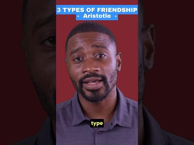 ARISTOTLE on 3 Types of Friendship #aristotle #friendship #friends #shorts