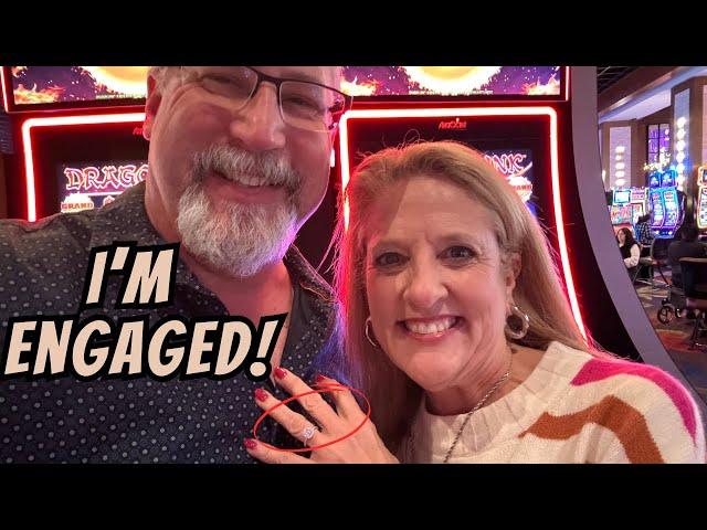 I’m Officially Engaged!!!  Oh, and we play some slots! @ohyeahslots #engagementring #proposal #slot