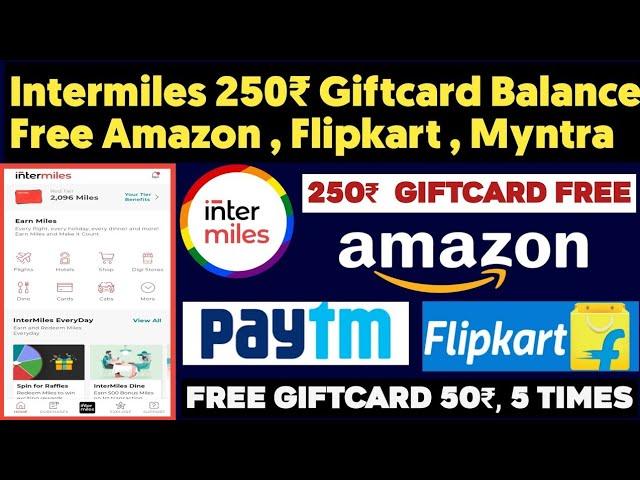 Intermiles Free Giftcard Amazon Flipkart | How To Earn Intermiles Point | Intermiles Free Food Offer