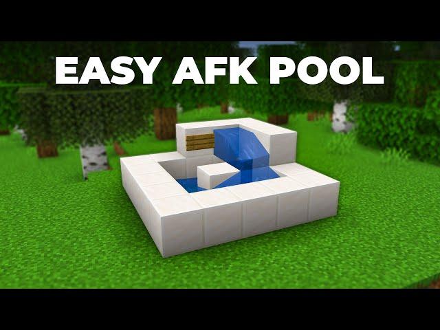 Minecraft Survival AFK Pool | Minecraft 1.21 Tutorial