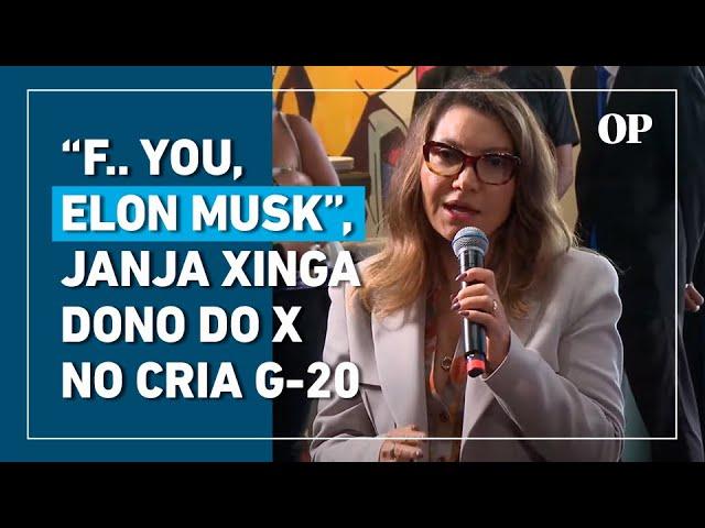 Janja diz “F. you, Elon Musk” durante fala sobre regulamentação das redes sociais; veja o momento