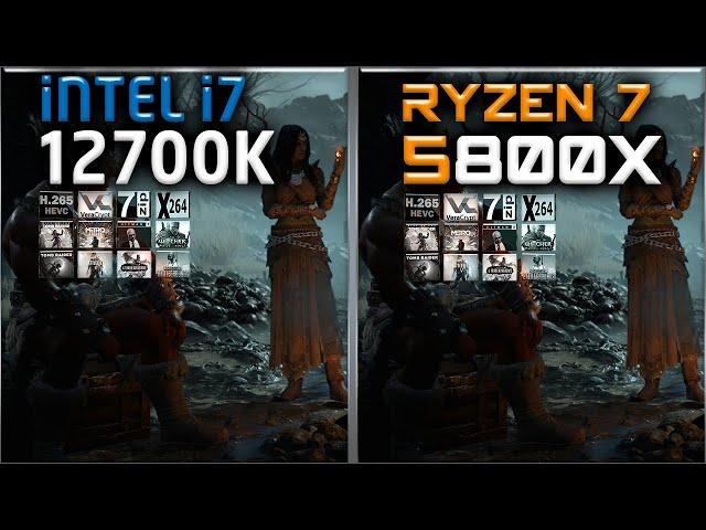 Intel i7 12700K vs Ryzen 7 5800X Benchmarks – 15 Tests 