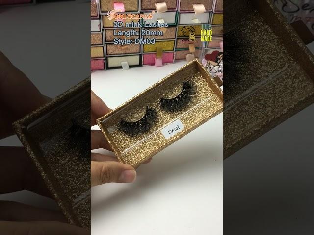 20MM 3D Real Mink Lashes Best Selling Styles|Custom Logo|Eyelash Factory Wholesale DM03#shorts