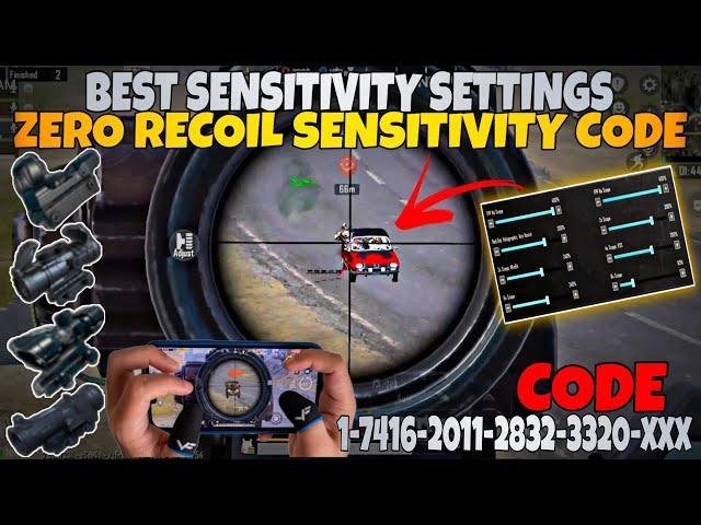 3.5 UPDATE  BEST SENSITIVITY CODE + CONTROL SETTINGS PUBG MOBILE/BGMI