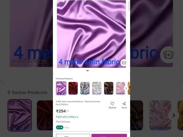 mesho | shiney  plan febric and net  febric | # trending ||