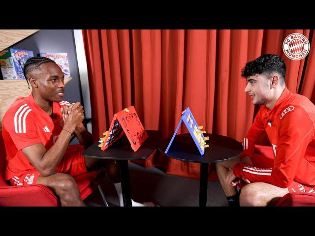 “I don't think he likes listening to music” | Pavlović  Tel: The FC Bayern Gameshow | Part 1