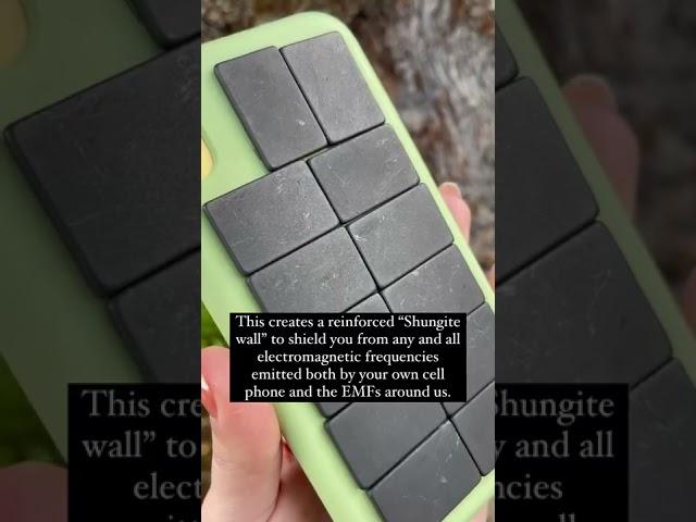 Glued to your? Tile your phone with SHUNGITE