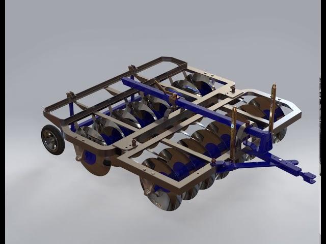SOLIDWORKS VISUALIZE | Agricultural Equipment | Plough
