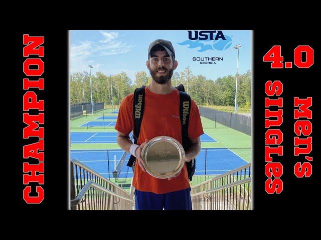 My First Singles Tennis Tournament! - USTA 4.0 Men's Singles State Hardcourt Championships