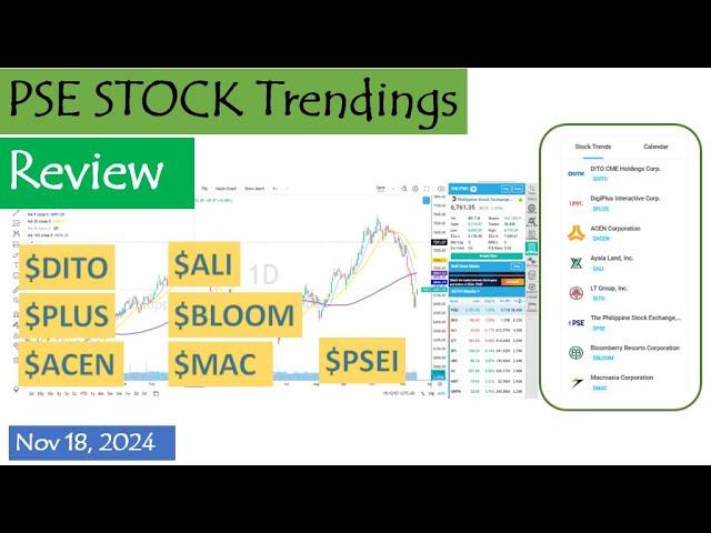 PSE Stock Trendings Review: November 18, 2024