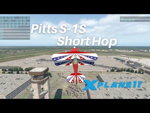 X-Plane 11 Pitts quick acro over KCLT