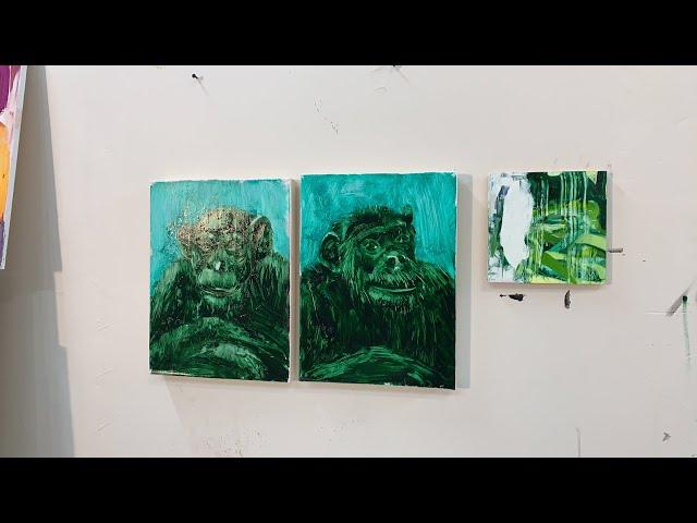 Watch me Painting: Session 012 Part 01 | Figurative Abstract Art | Bartosz Beda