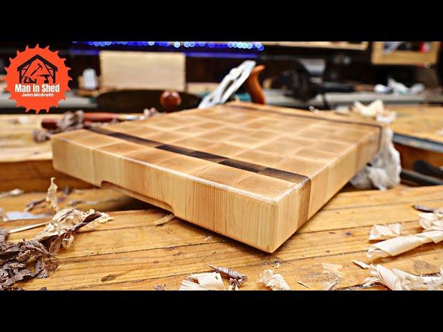 End Grain Butchers Block Cutting Board. Maple and Walnut a Great Gift Idea