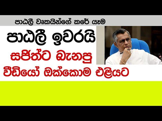 සජිත්ට පාඨලී බැනපු වීඩියෝ ඔක්කොම එළියට - වෘකයින්ගේ කරේ යෑම